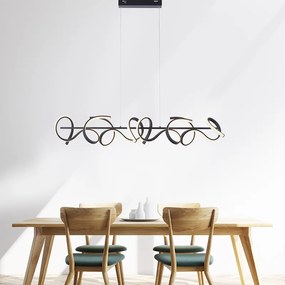 Eettafel / Eetkamer Design hanglamp zwart incl. LED en dimmer - Krisscross Design Binnenverlichting Lamp