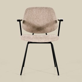 Beige Eetkamerstoel Met Arm