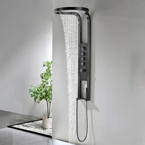 Best Design Nero Future thermostatisch douchepaneel zwart mat