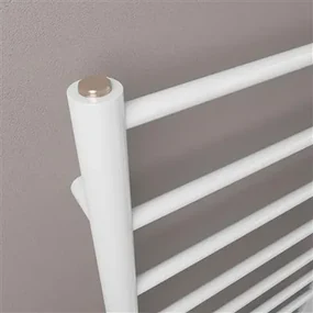 Eastbrook Tuscan Round handdoekradiator 50x80cm 306W wit glans