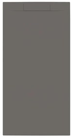 Allibert Luna douchebak Mat Gun Metal-160x80x2.9cm 247642