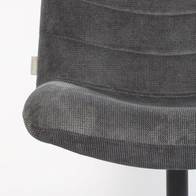 Zuiver Bubba Donkegrijze Draaifauteuil Retro