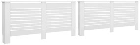 vidaXL Radiatorombouwen 2 st 172x19x81,5 cm MDF wit