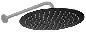 Regendouche Rea Black Matt 25cm