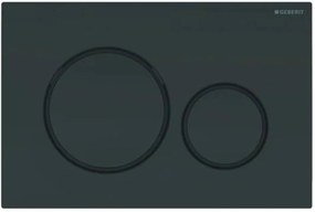 Geberit Sigma 20 bedieningspaneel glans zwart/mat zwart voor Sigma reservoirs 8cm (UP720) en 12cm (UP320)