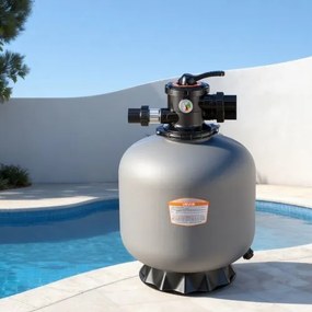 VEVOR zandfilter, 500 mm filtertank, 189,3 l/min zandfiltersysteem, filtertank met 7-weg meerwegklep, terugspoel-, spoel-, recirculatie-, afvalwater-, winter- en gesloten modus, voor bovengrondse zwembaden.