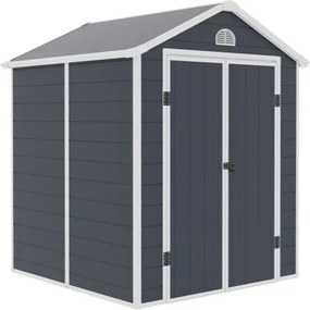 Kunststof tuinhuisje Bergen 1,9 x 1,9 m CoverTech antraciet