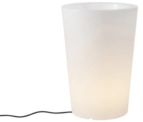 Smart buiten vloerlamp bloempot wit IP65 incl. LED Wifi A60 - Verano
