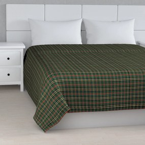 Dekoria Sprei, groen-rood ruit