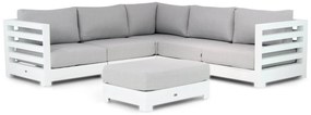 Hoek loungeset 5 personen Aluminium Wit  Santika Furniture Santika Phantom