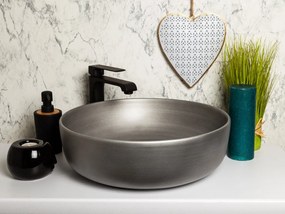 Kerra KR98 waskom rond zilver 41.5x41.5x13cm
