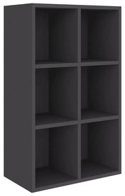 vidaXL Boekenkast/dressoir 66x30x97,8 cm bewerkt hout grijs