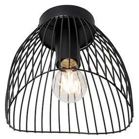 Design plafondlamp zwart draad 20cm - Pua