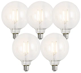 Set van 5 Smart E27 dimbare LED lampen G125 helder 7W 806 lm 2700-6500K