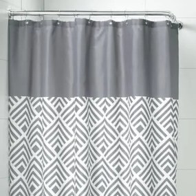Sealskin douchegordijn Angoli 100% polyester grijs print 180x200 cm