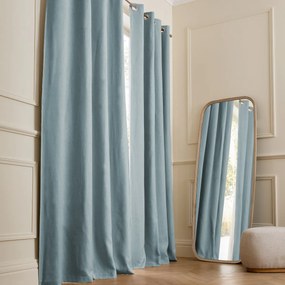 Verduisteringsgordijn van gewassen linnen, oogjes, Private