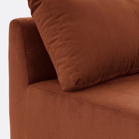 Modulaire bank geribd van fluweel, Monica