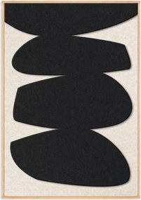 Ingelijste akoestische wandkunst Stone Balance 1