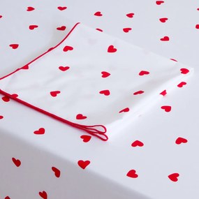 Katoenen tafelkleed, hartenprint, SCACCO