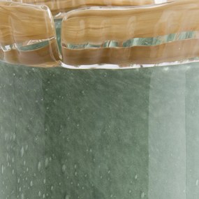 Met de hand geslepen glazen vaas H33 cm, Eloria