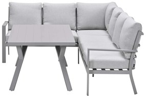 Garden Impressions Senja lounge dining set 3-delig links - valley sand