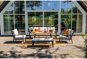 Garden Impressions Lissabon lounge dining set 5-delig stoel-bank - valley sand