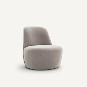 Fauteuil in fluweel, Rosebury design E.Gallina