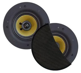 Aquasound Rumba rumba speakerset - 45w (0 - 5" tweeter) - zwart - rond 120 mm - diepte 55 mm - randloos - ipx4 SPKRUMBA-Z