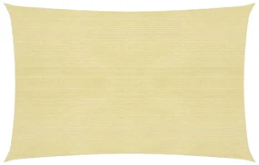 vidaXL Zonnezeil 160 g/m² 3,5x5 m HDPE beige