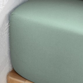 Effen hoeslaken in gewassen katoen, omslag 30 cm, Scenario