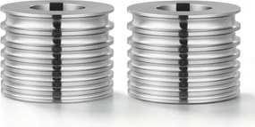 VEVOR reserveonderdelen voor walserij: 2 ovale walsen met 7 verschillende groefmaten, accessoires voor doe-het-zelf sieradengereedschap, hoogwaardig gelegeerd staal, voor het persen van kneedbare metalen zoals goud, zilver en messing.