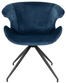 Zuiver Mia Eetkamerstoel Blauw Velvet
