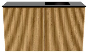 Mondiaz Joya 70cm toiletmeubel oak met wastafel faye rechts 1 kraangat urban