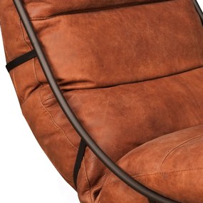 Het Anker Brutus Lederen Fauteuil Industrieel Samenstellen
