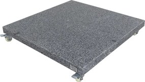 4-Seasons zweefparasol Siesta Premium 300 x 300 - Latte met voet en hoes
