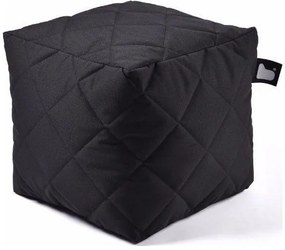 Extreme lounging B-Box Quilted Poef - Zwart
