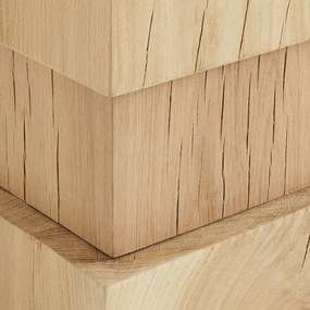 Massief eiken bijzettafel, MERLUX