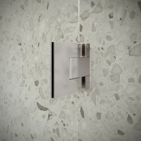 Saniclear Modern douchecabine 90x80 met 80cm deur anti-kalk chroom