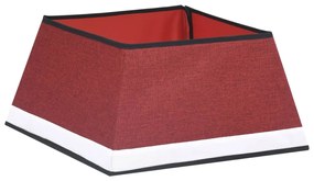 vidaXL Kerstboomrok 48x48x25 cm rood en wit