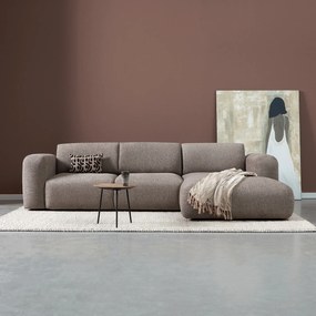 PEPP Interiors Soul Bruine Hoekbank Met Chaise Longue Rechts