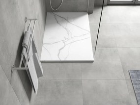 Mexen Hugo rechthoekige SMC douchebak 100 x 80 cm, witte steen - 42158010