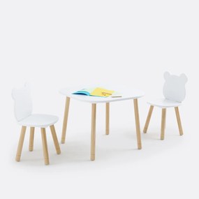 Set kindertafel en 2 stoelen, Ancelme