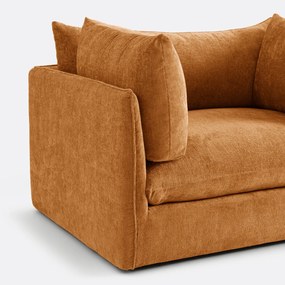 XL fauteuil Malo in getextureerd fluweel