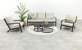 Boston/Rhodos stoel - 3-zitsbank loungeset - 5-delig