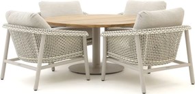 + 10% kassakorting | Diningset Zavelli | 4 personen | Tuinset teakhout | 5-delig | Kees Smit Tuinmeubelen