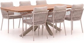 Diningset Bellagio | 6 personen | Tuinset teakhout | 7-delig | Kees Smit Tuinmeubelen