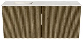 Mondiaz Joya DLux 90cm toiletmeubel dusk met wastafel faye links zonder kraangat ostra