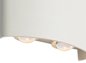 Buiten wandlamp wit incl. LED 4-lichts IP54 - Silly Modern IP54 Buitenverlichting ovaal
