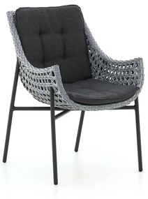 Dining tuinstoel | Manifesto  Novara | Wicker (vlechtwerk) | Grijs | Kees Smit Tuinmeubelen