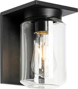 Moderne wandlamp zwart IP54 - Marshall